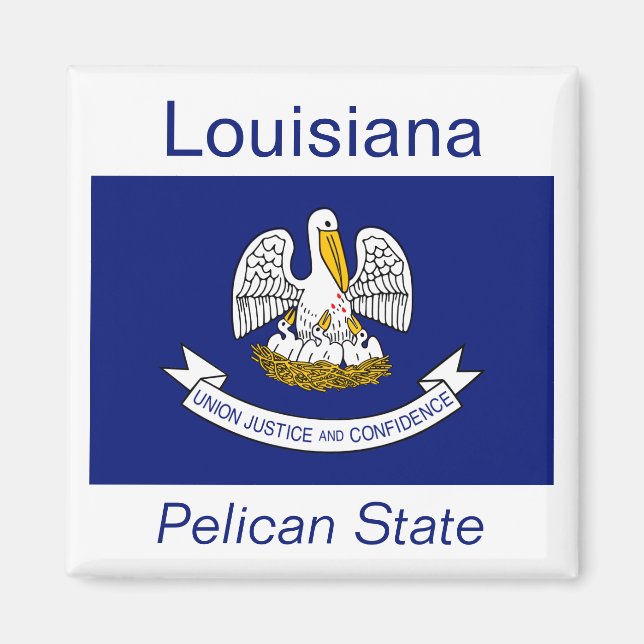 Louisiana Flag Magnet (Front)