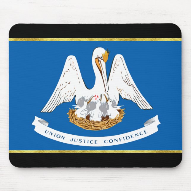 Louisiana flag mouse mat (Front)