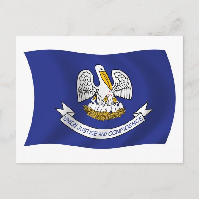 Louisiana Flag Postcard (Front)