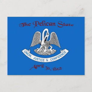 Louisiana Flag Postcard