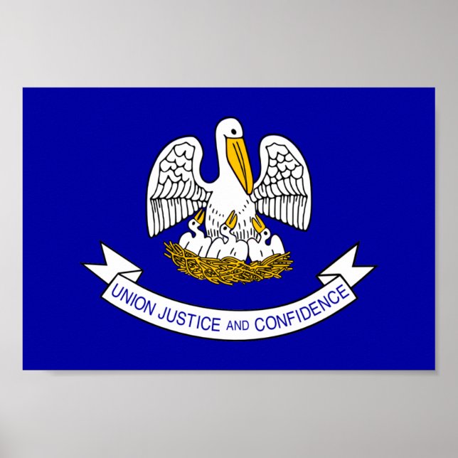 Louisiana Flag Poster (Front)