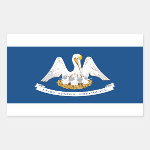 Louisiana Flag Rectangular Sticker
