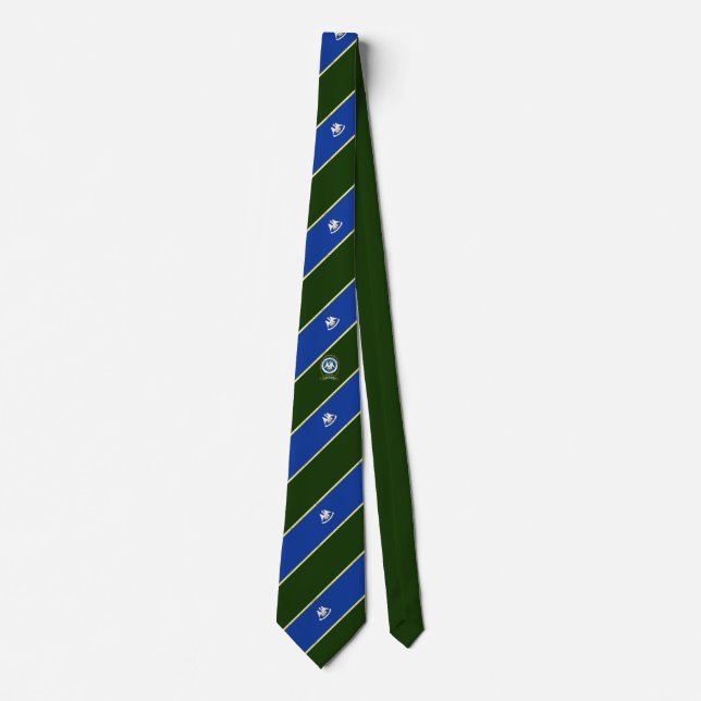 Louisiana flag tie (Front)