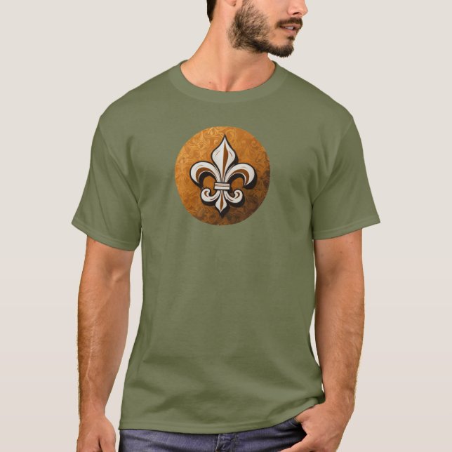 Louisiana Fleur-de-lis Elegance T-Shirt (Front)