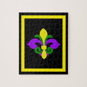 Louisiana Fleur de lis (Mardi Gras).jpg Jigsaw Puzzle