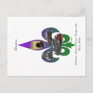 Louisiana Fleur de Lis Postcard