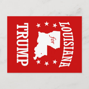 LOUISIANA FOR TRUMP POSTCARD
