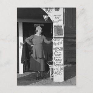 Louisiana Fortune Teller, 1938 Postcard