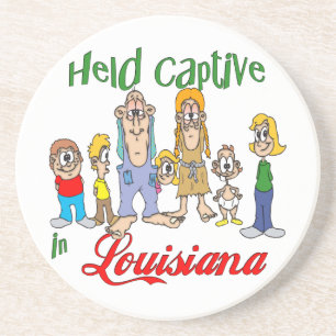 Louisiana Funny Trailer Park Sandstone Coaster
