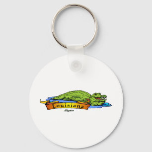 Louisiana Gator Key Ring