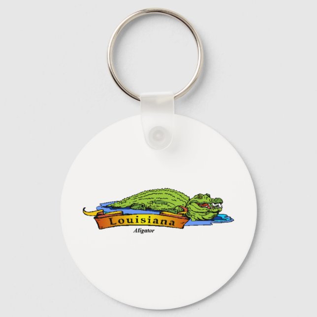 Louisiana Gator Key Ring (Front)