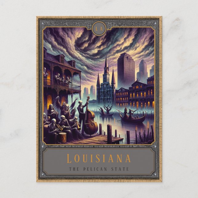 Louisiana | Gothic Art Postcard (Front)