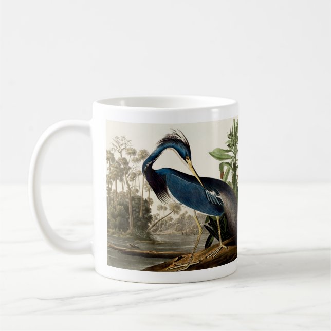 Louisiana Heron, 1834, From the Birds of America Coffee Mug (Left)