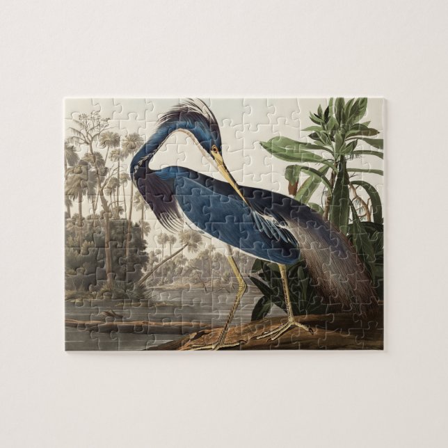 Louisiana Heron Custom Photo Jigsaw Puzzle (Horizontal)