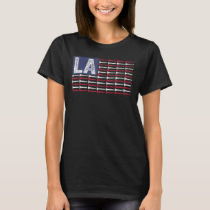 Louisiana Home State La American Flag Patriotic Go T-Shirt