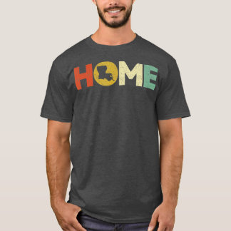 Louisiana Home  State Map Vintage Souvenirs Louisi T-Shirt