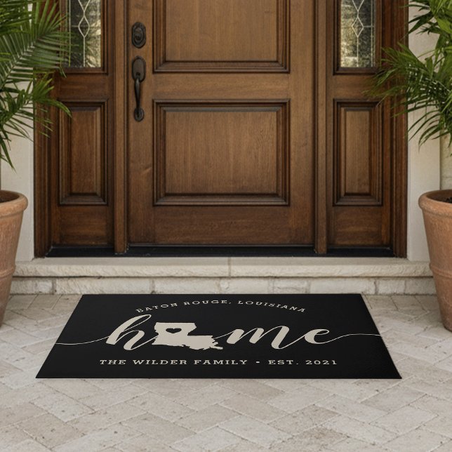 Louisiana Home State Personalised Doormat (Creator Uploaded)
