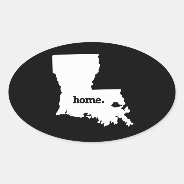 LOUISIANA HOME STATE -.png Oval Sticker (Front)