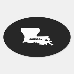 LOUISIANA HOME STATE -.png Oval Sticker