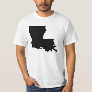 Louisiana in Black and White T-Shirt