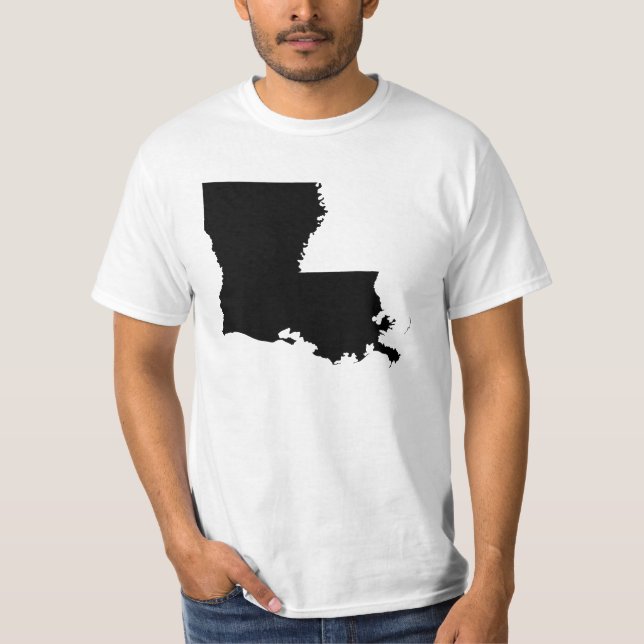 Louisiana in Black and White T-Shirt (Front)