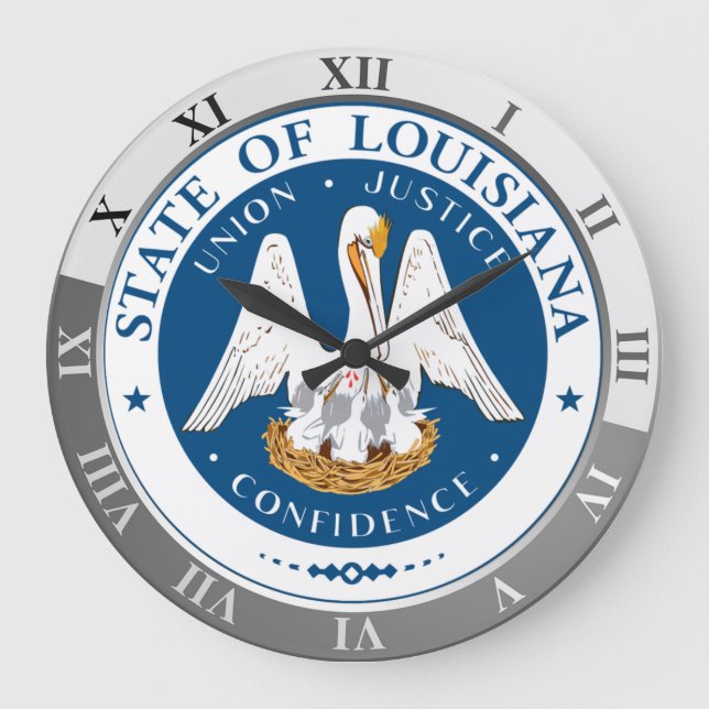 Louisiana Large Clock (Front)