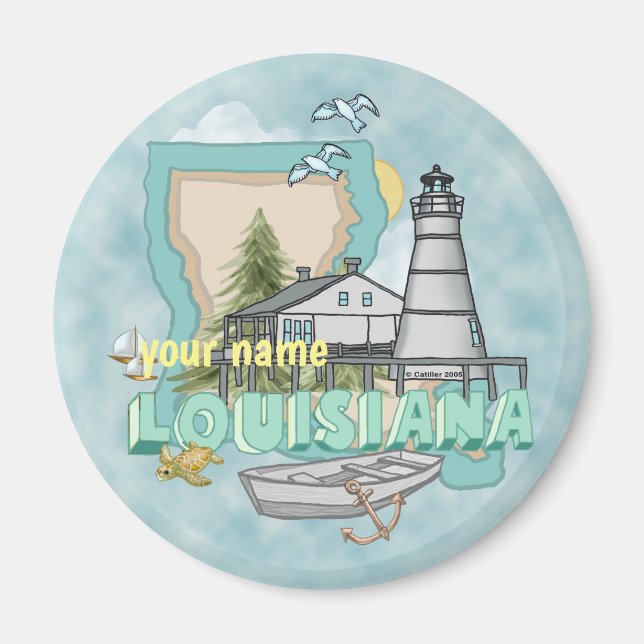 Louisiana Lighthouse  magnet (Front)