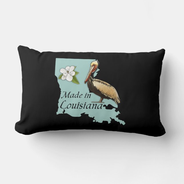 Louisiana Lumbar Throw Pillow (Front)