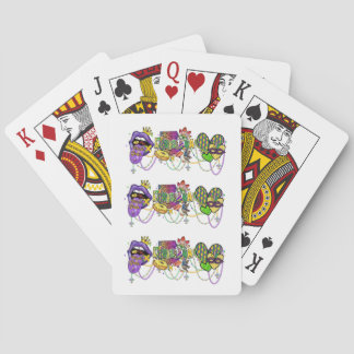 Louisiana Mardi Gras Celebration Purple and Gold  Playing Cards