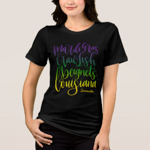 Louisiana    Modern Tourist Custom Tri-Blend Shirt