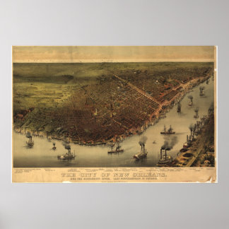 Louisiana(New Orleans) 1885 Poster