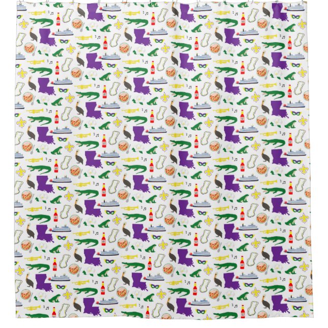 Louisiana New Orleans Mardie Gras Shower Curtain (Front)