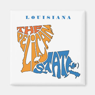 Louisiana Nickname Word Art Magnet