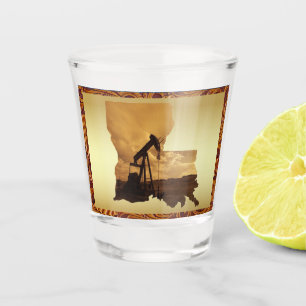 Louisiana Oil Well Pump Jack Shot Glass