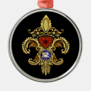 Louisiana Ornaments  Premium Round