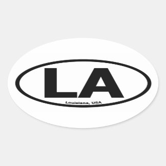 Louisiana Oval Sticker