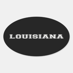 Louisiana Oval Sticker
