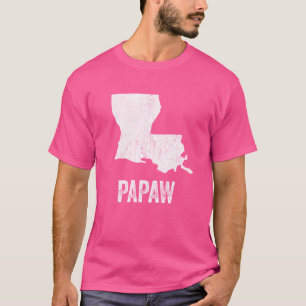 Louisiana Papaw Louisiana Silhouette State Coolest T-Shirt