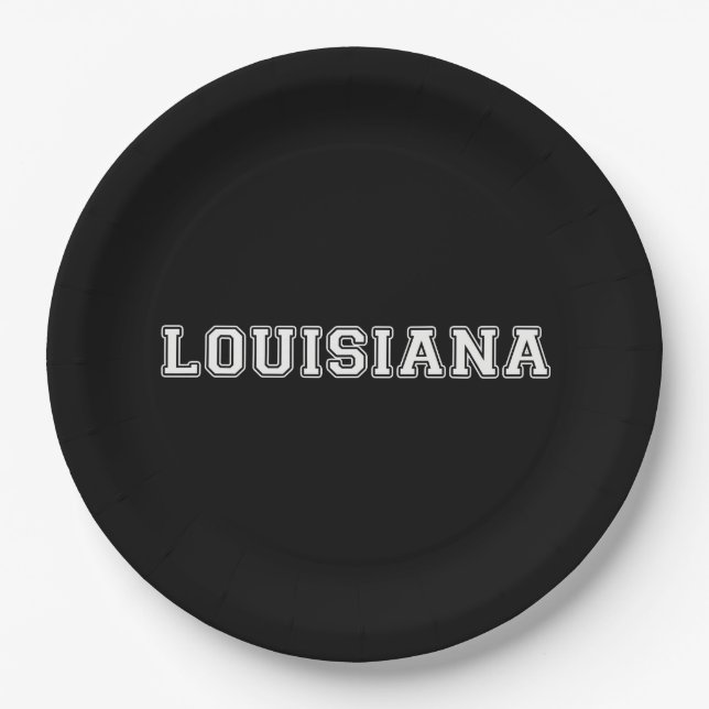Louisiana Paper Plate (Front)