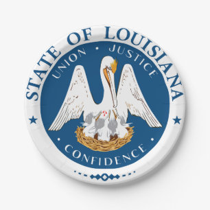 Louisiana Paper Plate