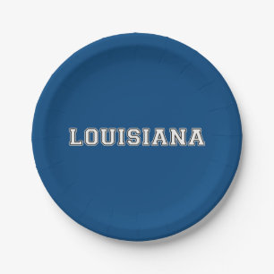 Louisiana Paper Plate