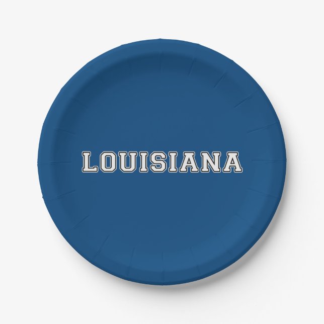 Louisiana Paper Plate (Front)
