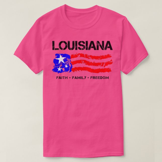 Louisiana Patriotic   1  T-Shirt (Design Front)