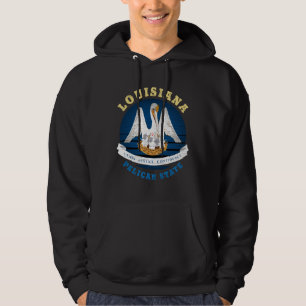 LOUISIANA PELICAN STATE FLAG HOODIE