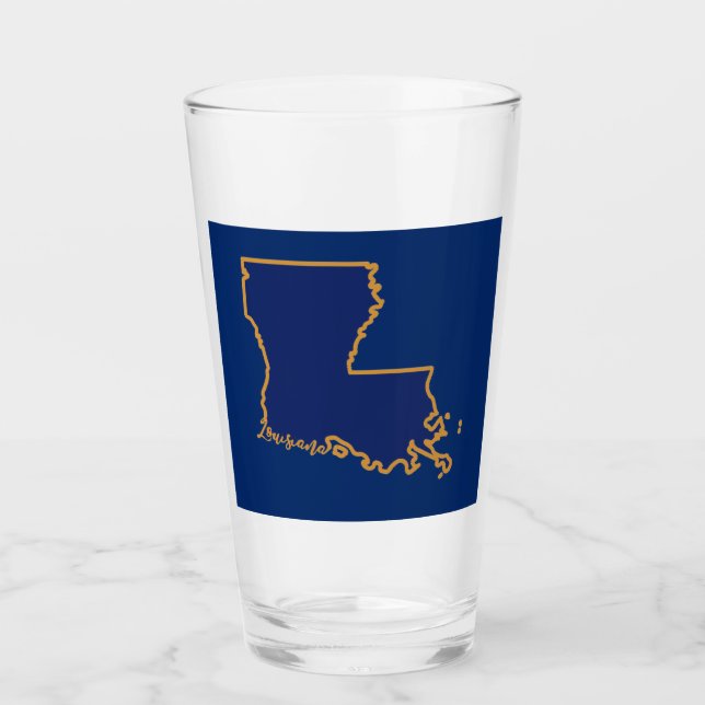 Louisiana Pint Glass (Front)