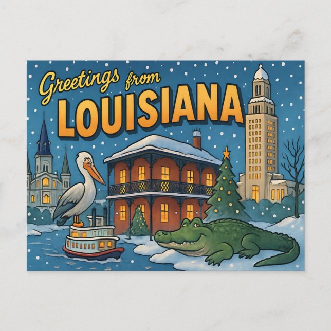 LOUISIANA Postcard (Front)