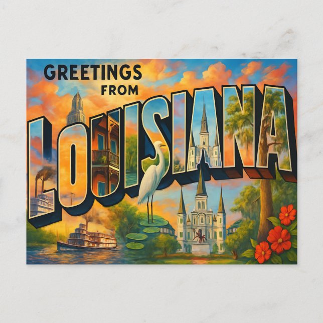 LOUISIANA Postcard (Front)