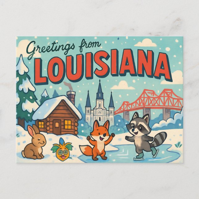 LOUISIANA Postcard (Front)
