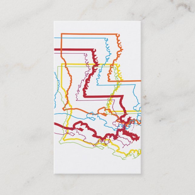 louisiana pride blur business card (Front)