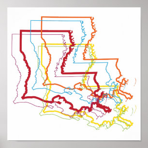 louisiana pride blur poster